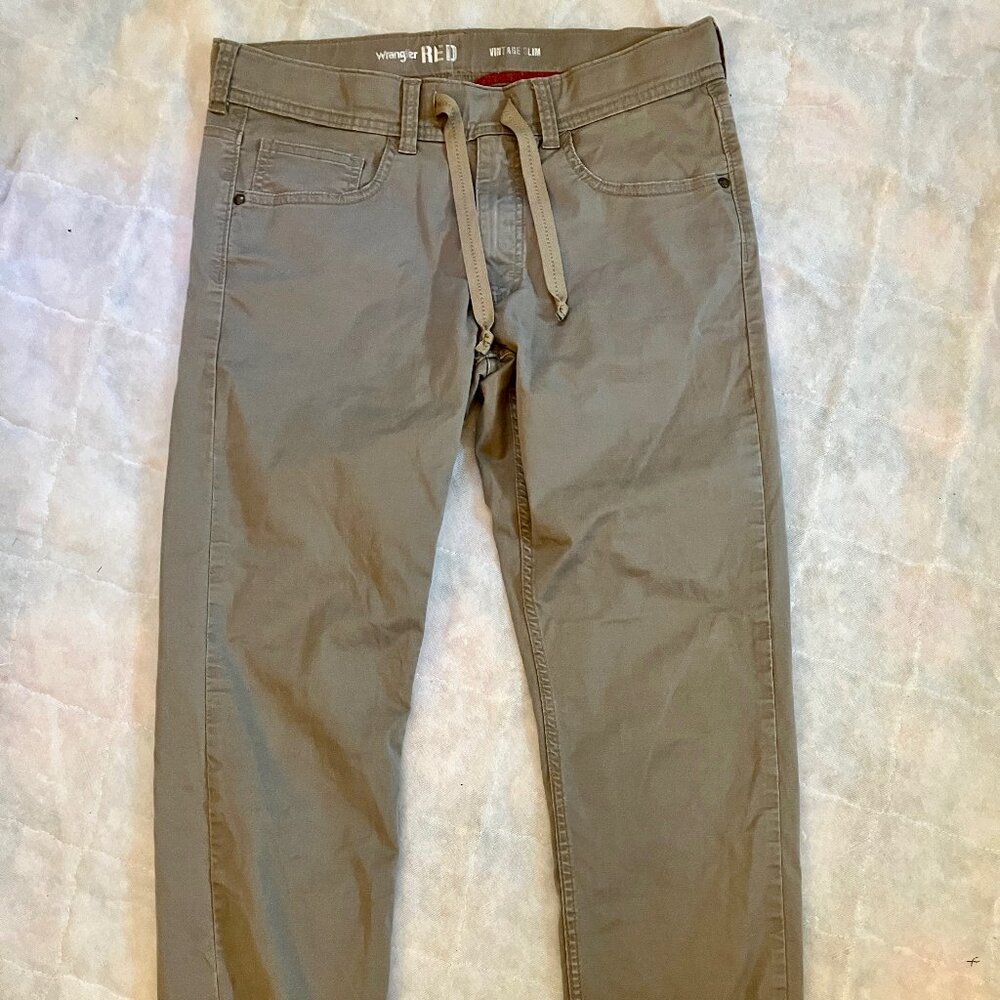 Wrangler Red vintage slim pants, grey, 30 x32